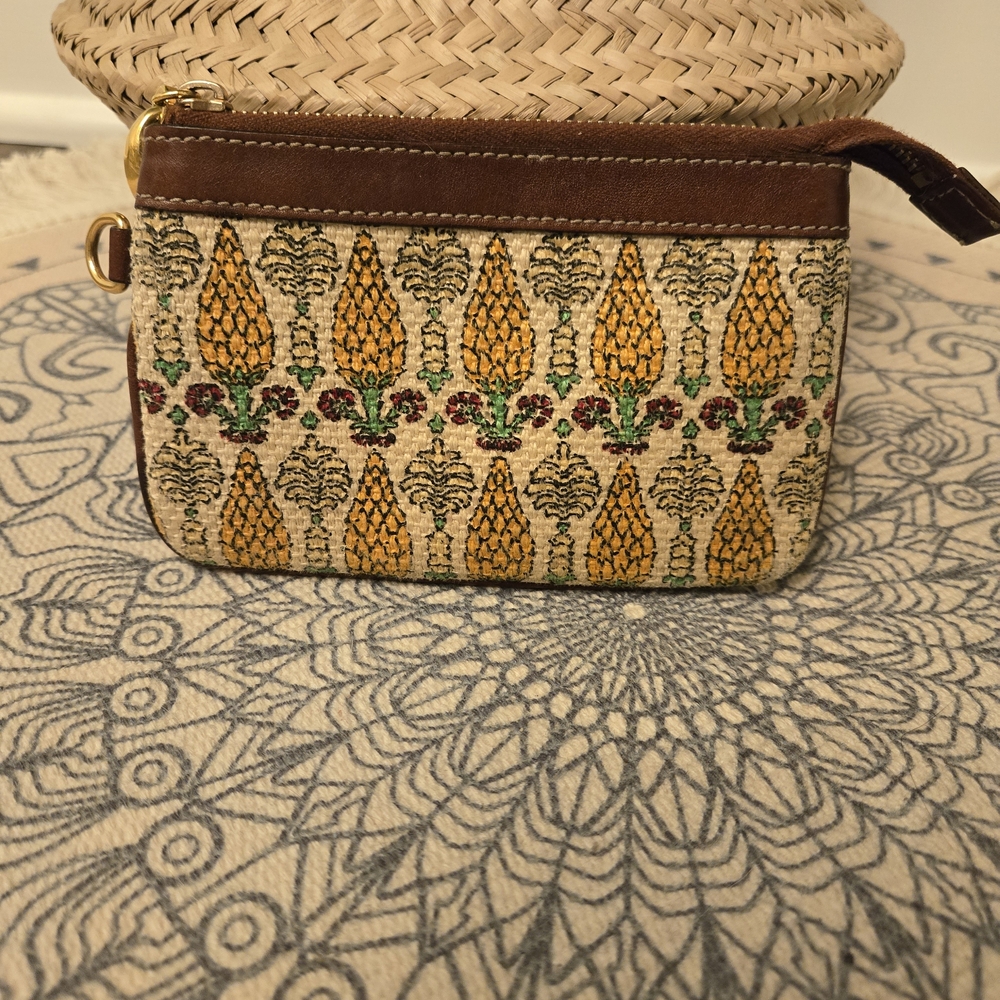 Gucci Pinepple Canvas Zip Top Coin Pouch